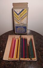 Vintage 1940s Dixon Abadel Colored Pencils Set No. 130 w/Box (18 Pencils) picture