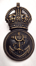 WW1 Petty Officer Royal Naval Division Cap Badge KC Blackened 2 Lugs ANTIQUE Org picture
