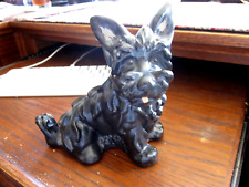 VTG very old heavy plaster dog figurine paperweight 6 x 6 x 3 scottie or mix picture