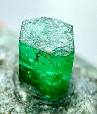 136 Carat Full Terminated Top Green Transparent Emerald crystal on Matrix @PAK picture