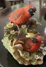 Rare VTG Lefton China Hand Painted Limited Edition Porcelain “Cardinals” #1811 picture