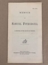 ORIGINAL TRACT: Samuel Fothergill Memoir, Society of Friends, 1880s (Quakers) picture