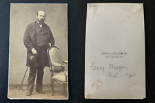 Carjat, Paris, Henri Murger, Vintage Writer Albumen Print CDV.Henry Murger e picture