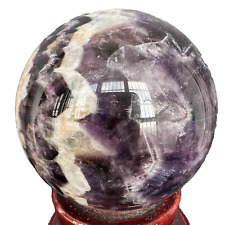 Top Natural Dream Amethyst Sphere Polished Quartz Crystal Ball Healing 497g picture