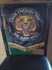 Vintage Lions Club LARGE Banner Flag Olde English 800 The Main Malt Liquor picture