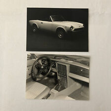 Fiat 2000 Spider Pininfarina Photo Photograph Lot of 2 picture