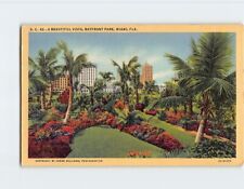 Postcard A Beautiful Vista, Bayfront Park, Miami, Florida picture