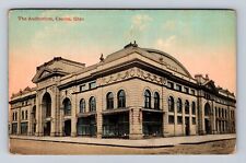 Canton OH- Ohio, The Auditorium, Antique, Vintage c1914 Souvenir Postcard picture