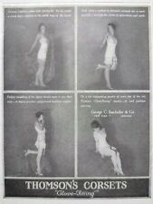 1921 Thomsons Corsets Sexy Flapper Girl Photos Lingerie Batcheller Vtg Print Ad picture