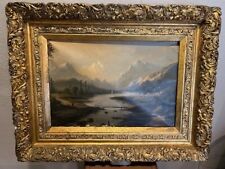 Antique Painting in gold guilded antique frame, 30