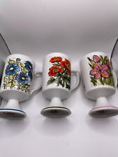 Set Of 3 Beautiful Style craft Flower Mug 12831 Japan picture