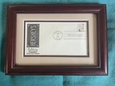 Vintage Framed Hershey's First Day Of Issue Stamp / Envelope 1995 picture