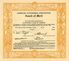 American Automobile Association Award of Merit - Automotive Stocks picture