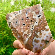 195G Natural Ocean Jasper Crystal SliceLarge Specimen Healing- Museum Grade picture