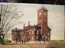 F1 Vintage Old OHIO Postcard MT MOUNT GILEAD Morrow County Courthouse Pre Jail picture