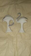 Pair Of Vintage Ceramic Flamingos By Crowning Touch picture