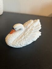Vintage Porcelain Bisque White Swan Royal Heritage Collection Hand Painted picture
