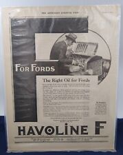 Ford Texaco Havoine Advertisement the Saturday Evening Post 1922 picture