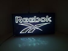 Reebok Store Display 90s Vintage Light Up Advertising Sign Neon 24x12.5 picture