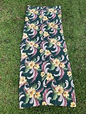 1 upholstery fabric bark cloth floral curtain 1940s 29 x 80  As Is picture