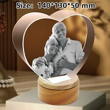 Birthday Gift Idea, Anniversary Gifts, Personalised 3D Crystal Photo Frame Gift picture