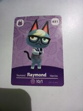 431 RAYMOND Animal Crossing Amiibo Authentic Mint Card With Tracking  picture