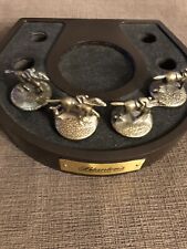 Blanton’s “Triple Crown” Bottle  Display Wood with 4 Jockey Stoppers - A,L,N,O picture