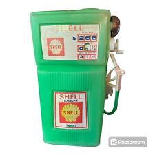 Vintage Shell H-G Toys PLastic Gasoline Pump BANK- RARE Green picture