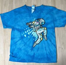 (XS) NASA Dancing Astronaut Shirt YOUTH Blue TIE DYE  Graphic Tee NWOT picture