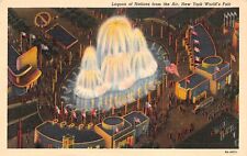 Lagoon of Nations From The Air New York World's Fair 1940 Postcard picture