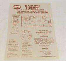 1980s Darling Homes Michigan Parkwood Homes Brochure picture