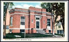 Postcard Davis Memorial Library, Bridgton. Maine  ME E62 picture
