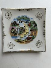 Vintage SOUTH VIET-NAM Graphic Souvenir Trinket Candy Dish picture