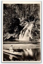 c1910s Small Creek Falls Woman Frank Palmer Saint Joe ID RPPC Photo Postcard picture