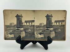 18999 St. John Cemetery Bishop Illinois Antique Vintage Stereoscope Card Knuppel picture
