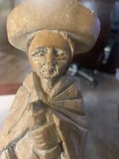 Hand Carved Latin American Folk Art Wooden Mexican Man picture