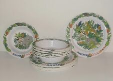 Rare Disney Animal Kingdom Trudeau Plate And Bowl Lot Of 11 Pieces Melamine picture