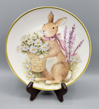 Certified International Susan Winget Bunny Tales Easter Bunny Rabbit Plate picture