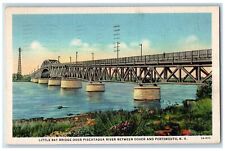 1943 Little Bay Bridge Over Pistaqua River Between Dover-Portsmouth NH Postcard picture