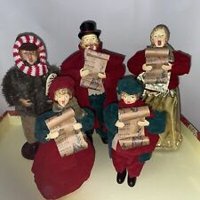 Price Drop‼️Vtg-like Christmas Carolers, Lot of 5, all nicely dressed, stands-up picture