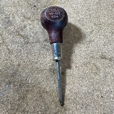 Vintage Stanley 69-122 Scratch Awl Wood Handle - Made In USA picture