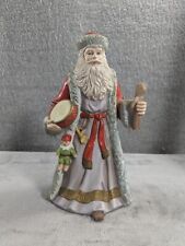 Lefton Old World Santa Music Box Figurine 1989 Deck the Halls Christmas Song picture