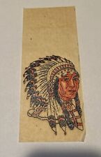 INDIAN CHIEF Iron-On Transfer Vintage 1940s NOS picture