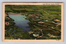 Topeka KS-Kansas, Lake Shawnee, Antique Vintage Souvenir Postcard picture