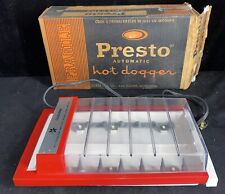 Vintage Presto Hot Dogger 60 Sec. Hotdog Cooker PE07A Red White Works With Box picture