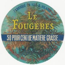 French Cheese Vintage Label - Fougeres Ille-et-Vilaine Ille-et-Vilaine France picture