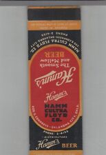 Matchbook Cover - Beer - Hamm's Beer Hamm Cultra Floyd Co. Oklahoma City OK picture