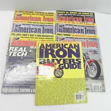 VINTAGE 2000 LOT OF 7 ISSUES AMERICAN IRON MOTORCYCLE MAGAZINE HARLEYS CHOPPERS picture