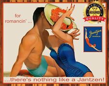Jantzen - Swim Wear - For Romancin - 1950s - Metal Sign 11 x 14 picture