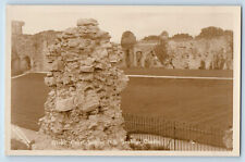 Denbigh Wales Postcard Great Court Looking NE Denbig Castle c1930's RPPC Photo picture